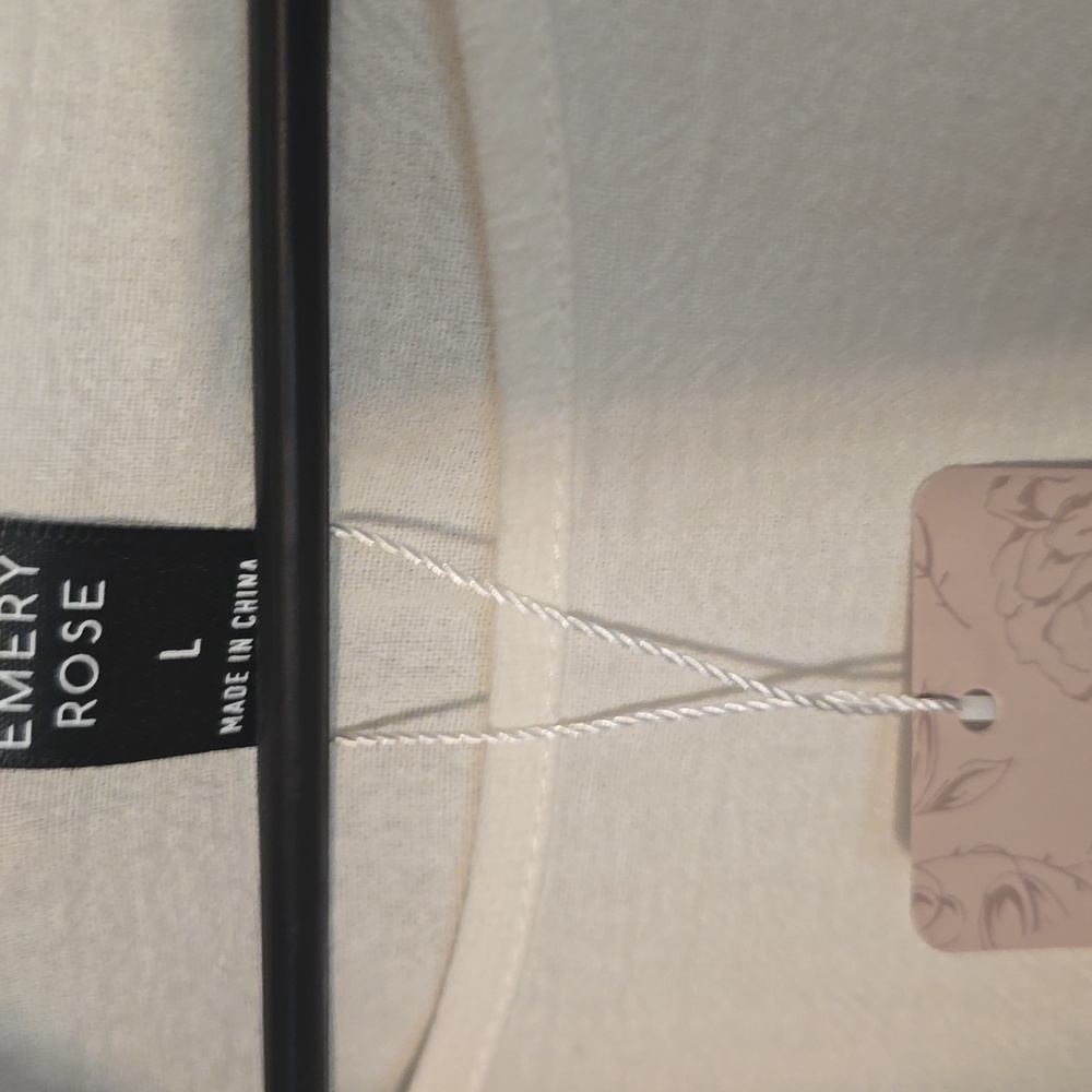 Emery Rose Vacation Casual Mini Dress White Womens Size Large‎ NWT - Picture 4 of 5